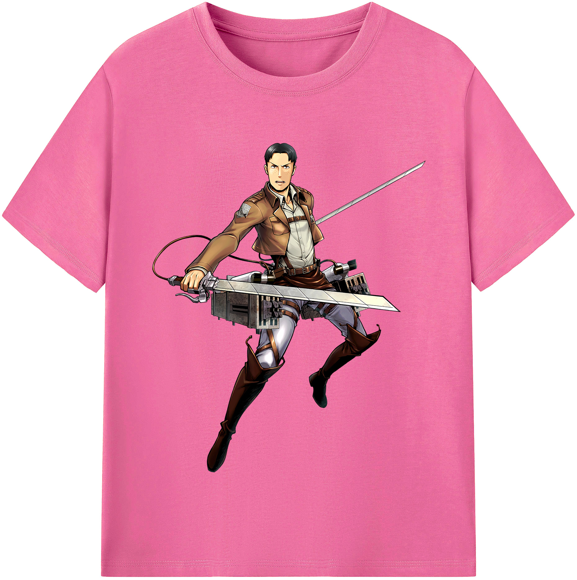 （画像用） 進撃の巨人 Attack on Titan レディースカジュアルプリントTシャツ（綿100％）